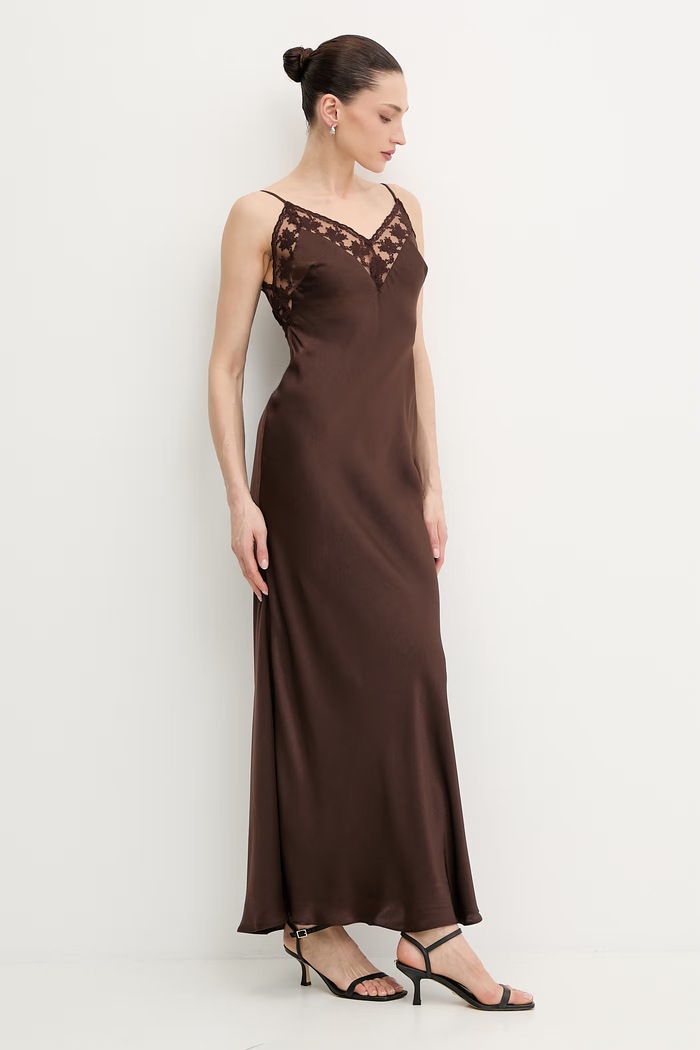 Obleka Bardot 60322DB rjava SS26