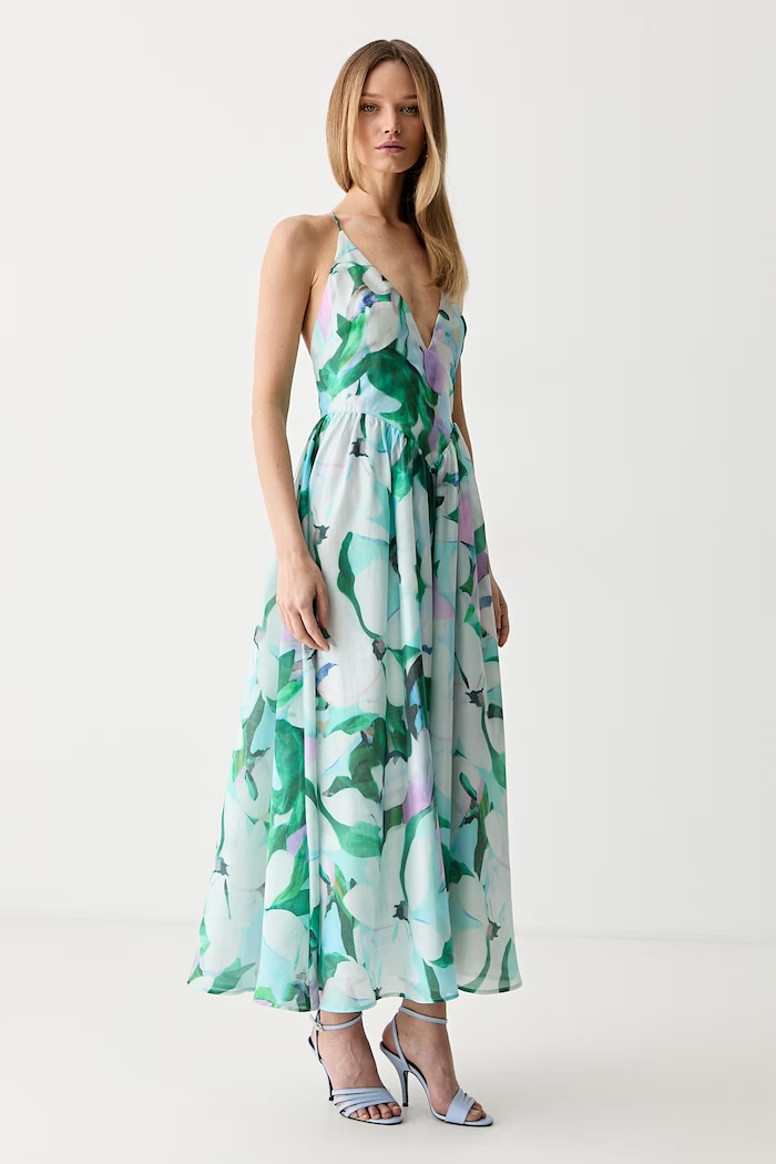 Bardot sukienka letnia z lyocellem 59963DB1 zielony SS26