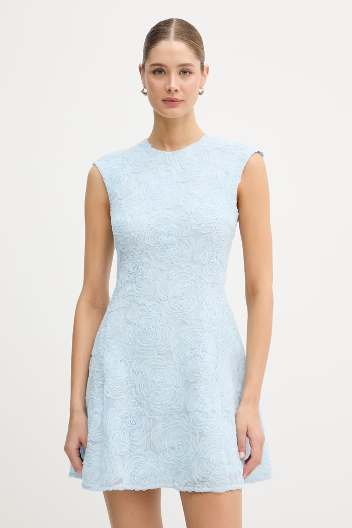 Rotate rochie evazată albastru 1155262000