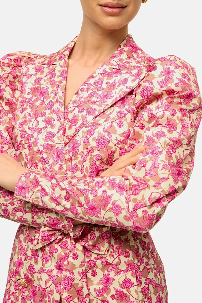 Bizuu rochie din bumbac GEORGINA roz GEORGINA.MULTIKOLOR