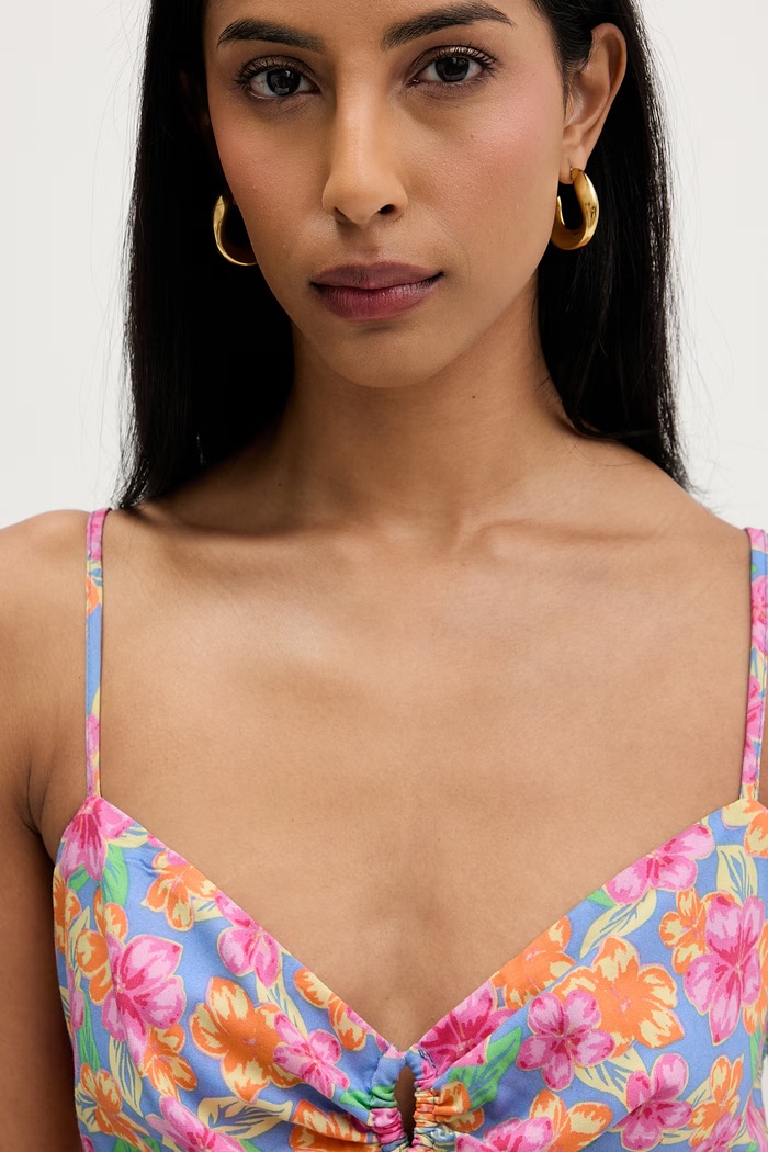 Rip Curl rochie evazată din vâscoză MALIBU COVE multicolor 097WDR