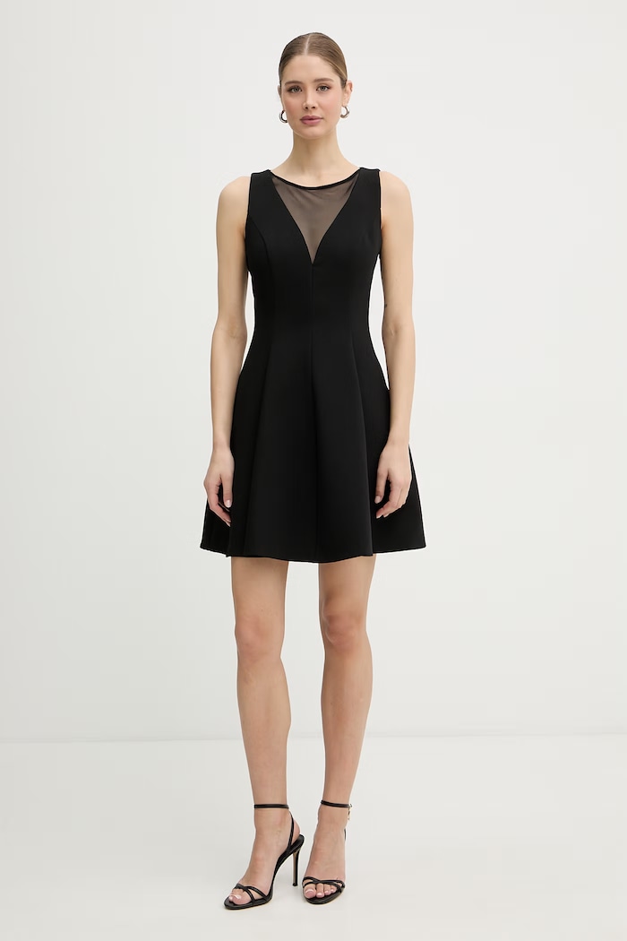 Morgan rochie RCOEUR negru SS26