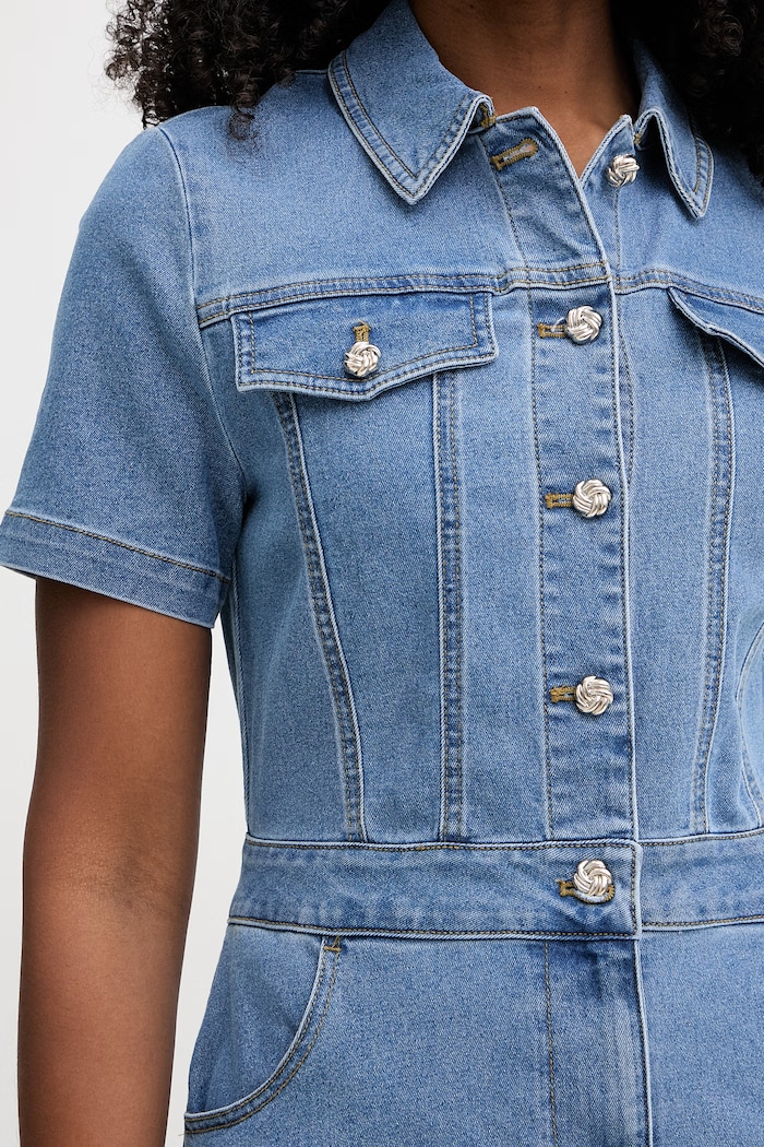 Morgan rochie din denim 261.RIGHT albastru