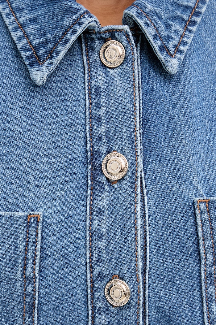 Morgan rochie de denim RSIA albastru
