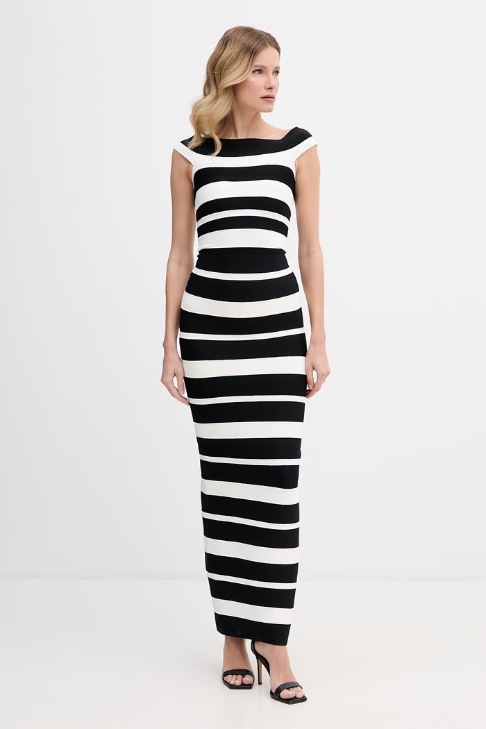 Herve Leger priliehavé šaty čierna HLT8570434