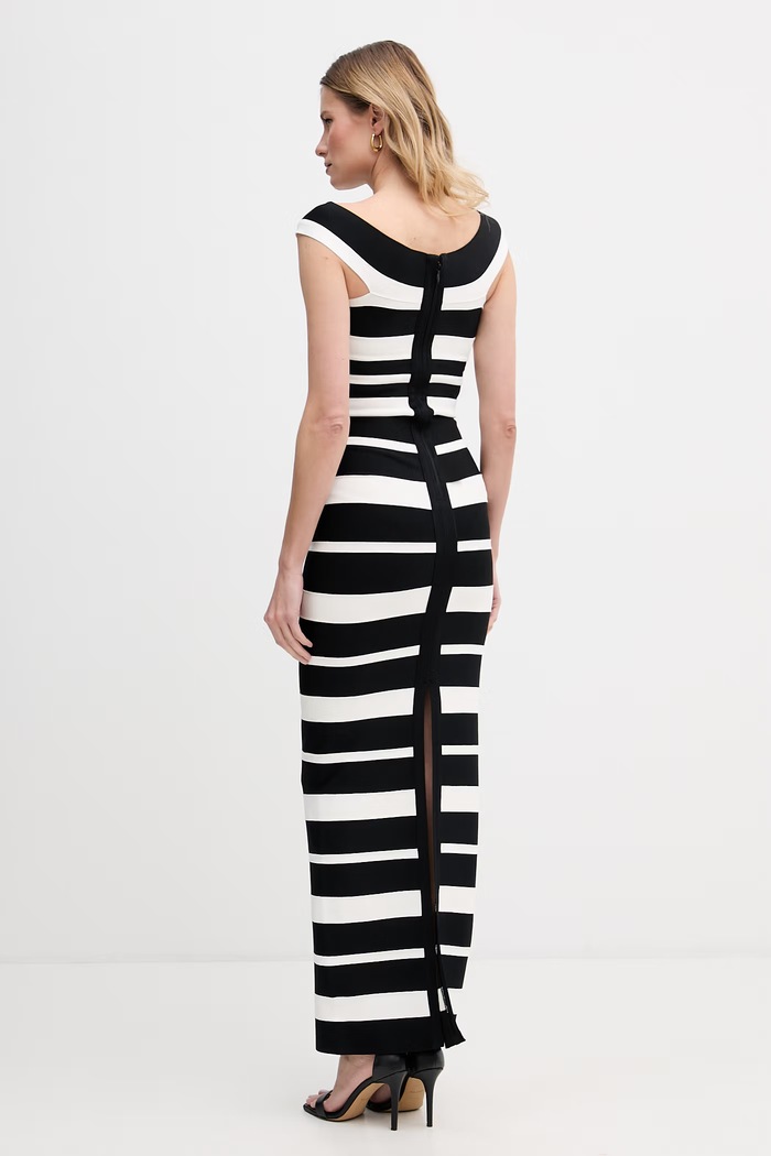 Oblečenie Herve Leger priliehavé šaty HLT8570434 čierna