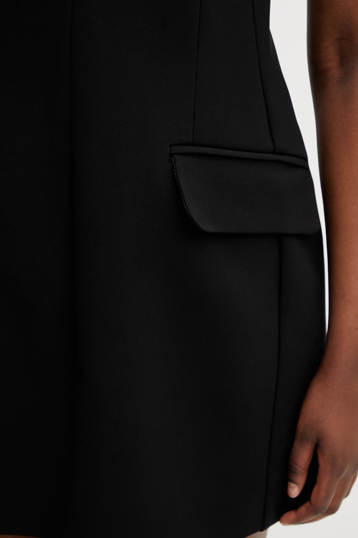 Sportmax Spxmito vestitino nero liscio con viscosa nero 2612621062600