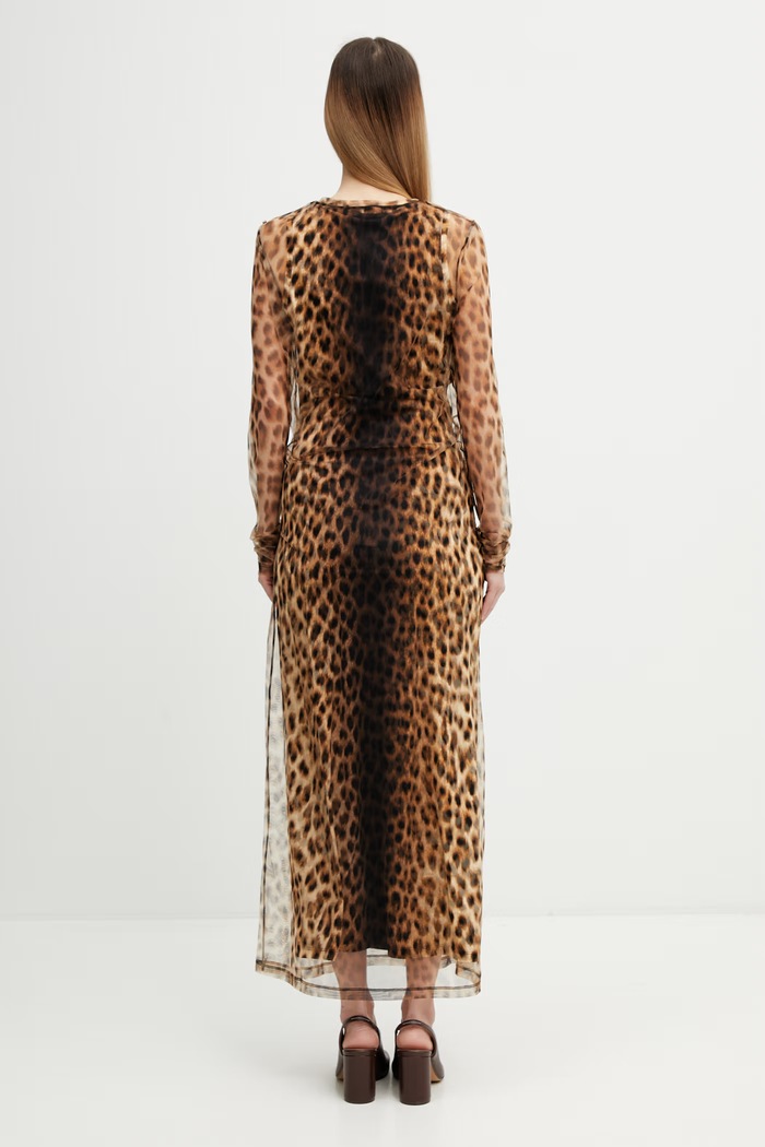 Clothing Sportmax Spxesordio dress leopard 2612621072600 beige