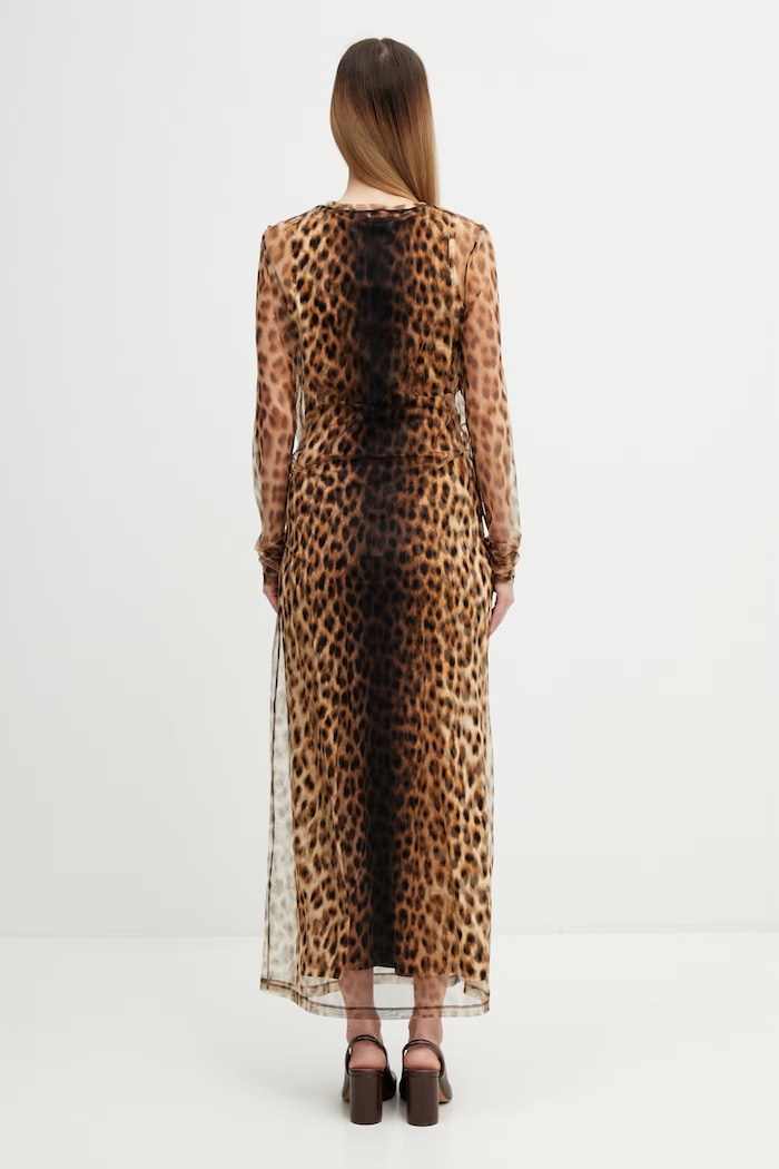 Clothing Sportmax Spxesordio dress leopard 2612621072600 beige