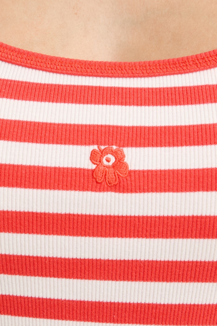 Marimekko Καλοκαιρινό βαμβακερό με ελαστάν 095483 κόκκινο
