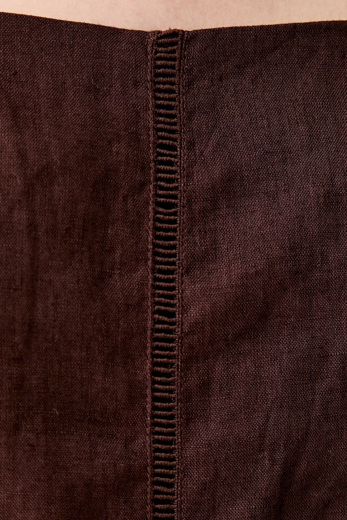 Hoss Intropia rochie de vară din in 8223375 maro