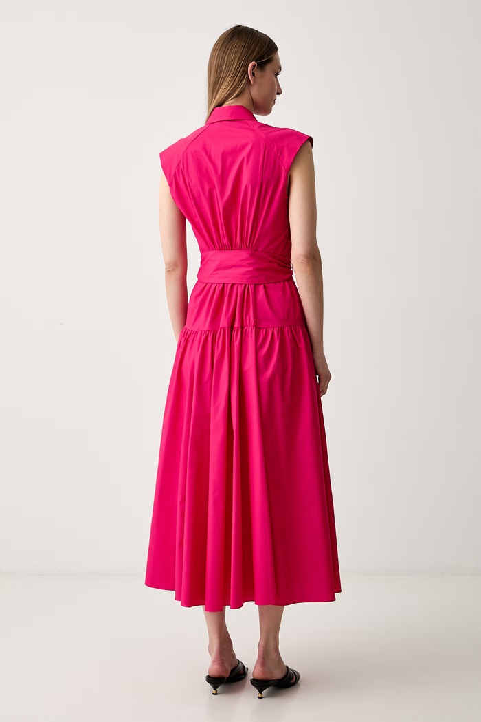 Odjeća Pedro del Hierro ljetna haljina od pamuka 3813579 roza