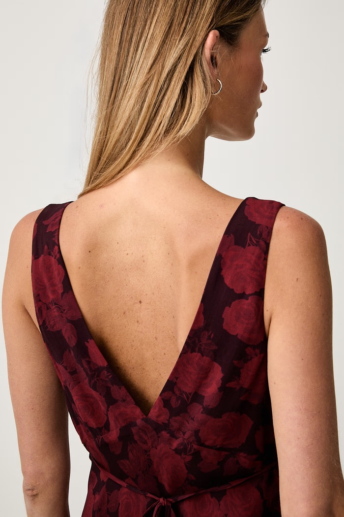 Le Privé sukienka z wiskozy ADELE ROUGE LP00757 bordowy