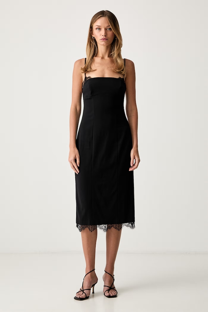 Le Privé sukienka z wiskozy JOSSE NOIR czarny LP00788