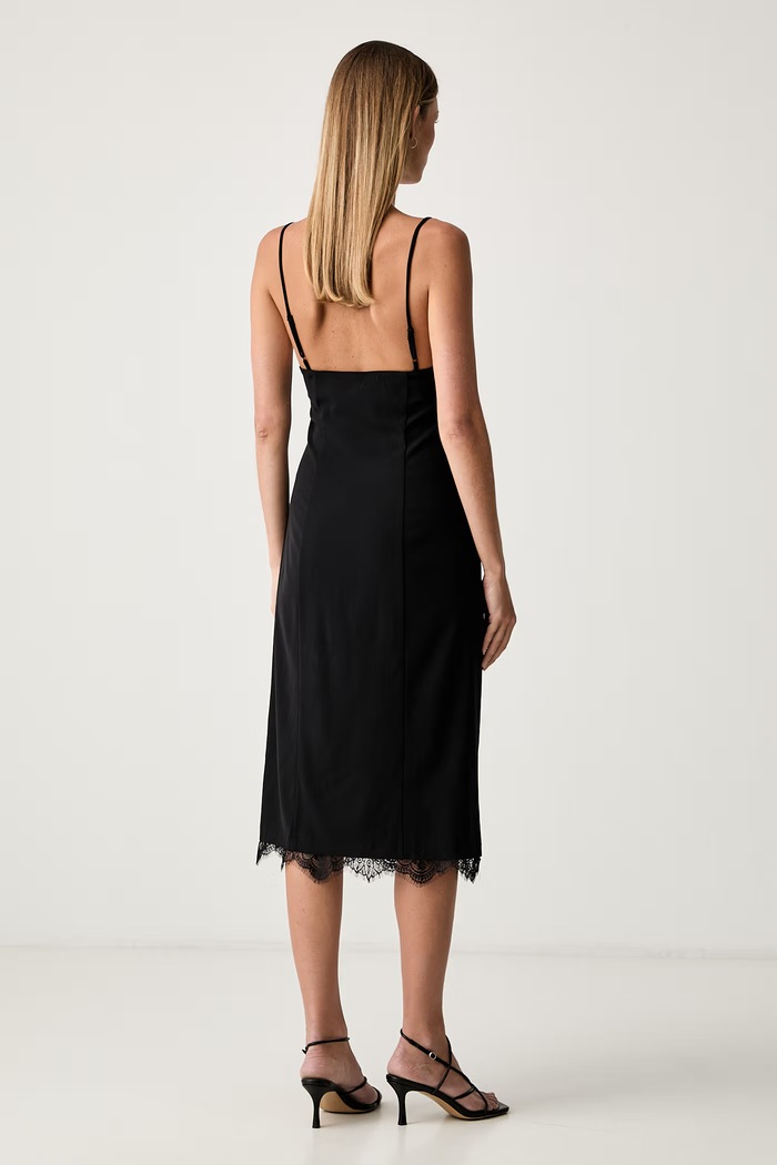 Odzież Le Privé sukienka z wiskozy JOSSE NOIR LP00788 czarny