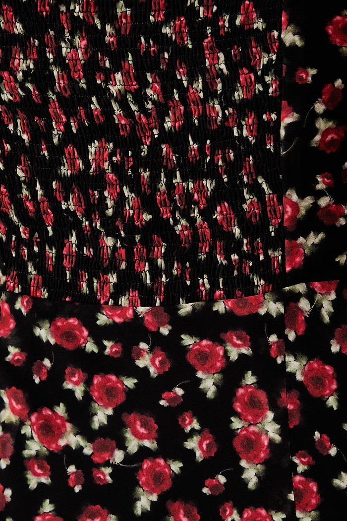 Le Privé sukienka z wiskozy ROSELINE CHIFFON FLEUR LP00761