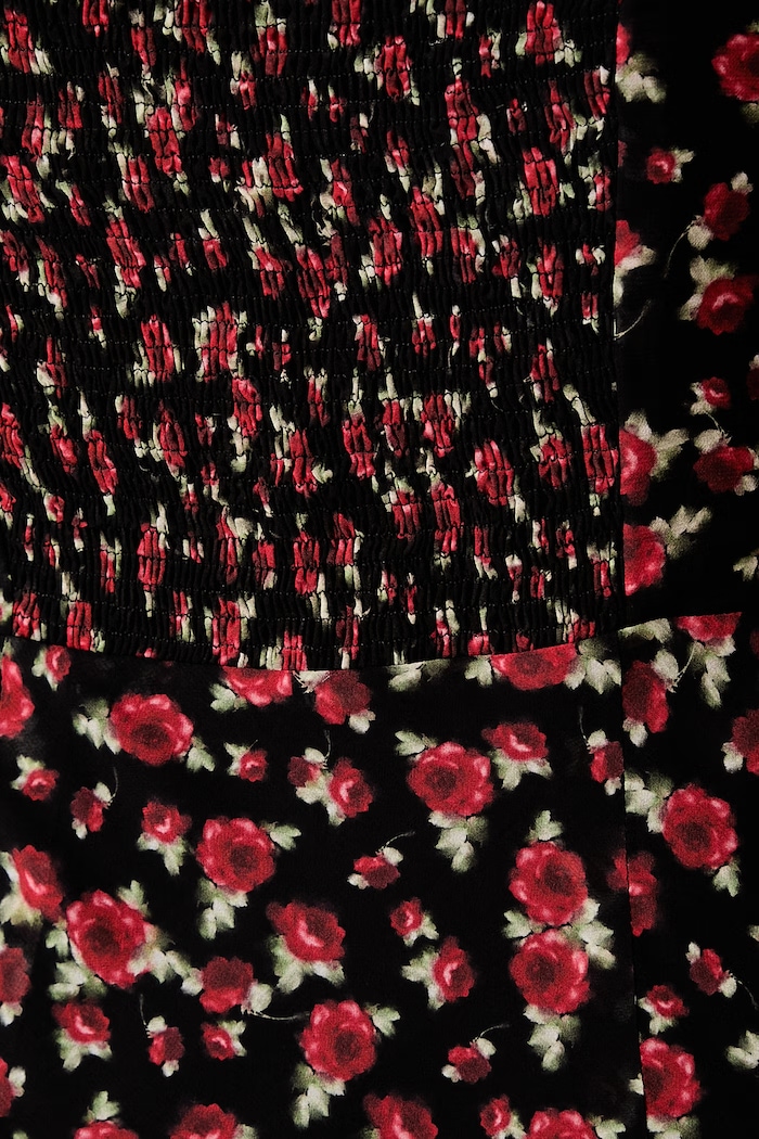 Le Privé šaty z viskózy ROSELINE CHIFFON FLEUR LP00761