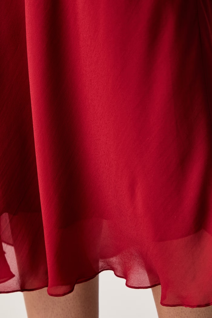Le Privé sukienka z wiskozy FELICE CHIFFON ROUGE LP00759