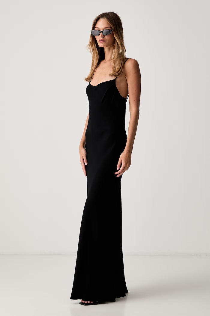 Le Privé šaty s viskózou LISE NOIR LP00790 čierna SS26