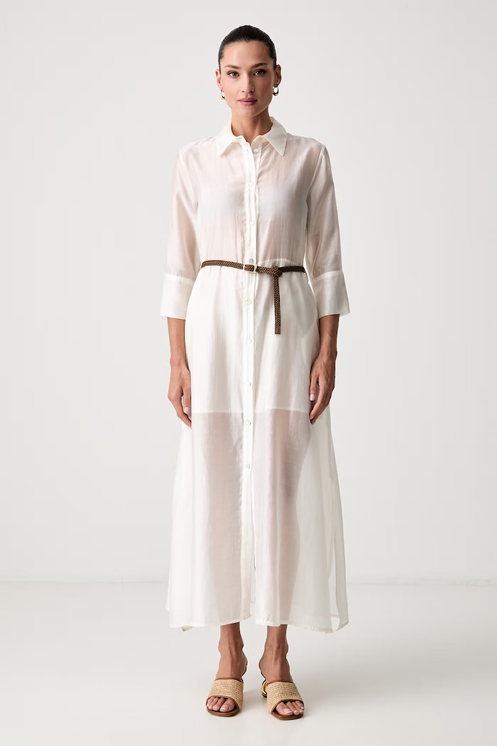 Haveone rochie de vară cu vâscoză bej ANO.Q120