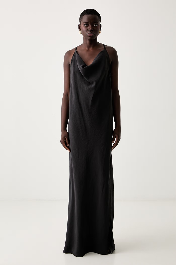Haveone rochie de vară cu modal negru AVS.Q229