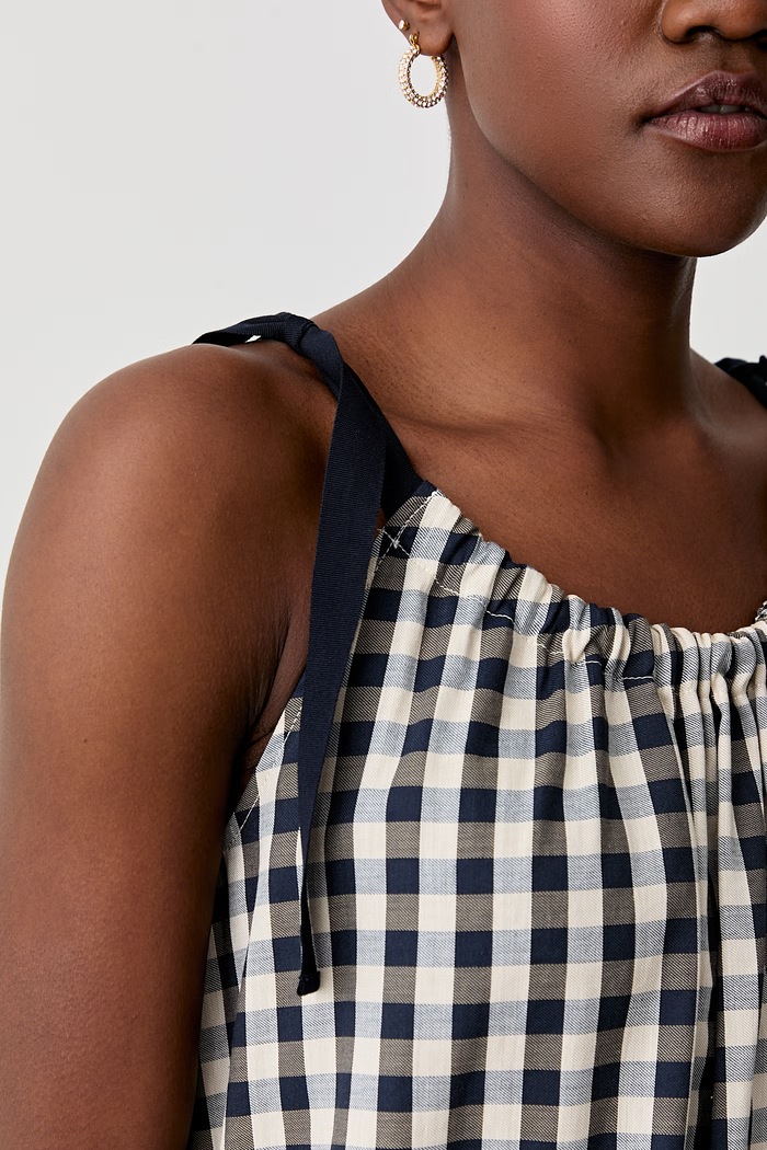 Weekend Max Mara šaty babydoll 2615221013600 tmavomodrá