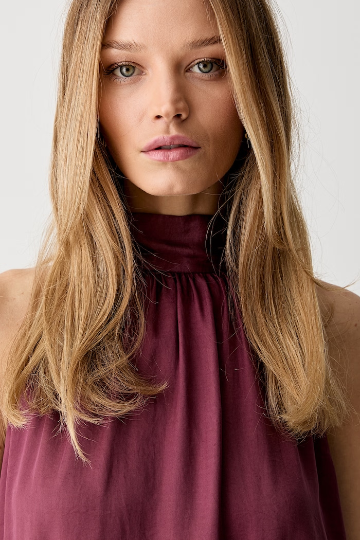 ViCOLO halter από lyocell μωβ TAB0573