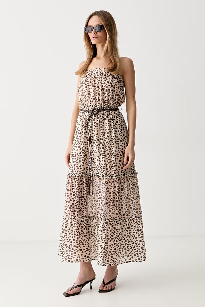 ViCOLO vestito d'estate con lyocell TAB0527 beige SS26