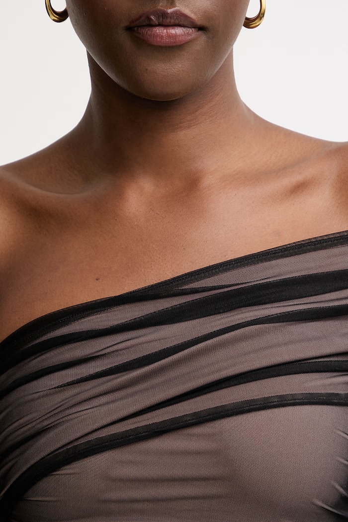 Herve Leger rochie drapată Oralie RMS8563964 negru