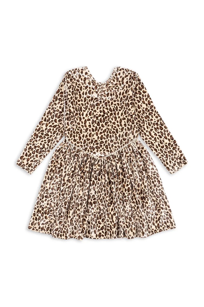 Konges Sløjd sukienka dziecięca CARLITO DRESS GRS KS104243.PreSpring beżowy SS26