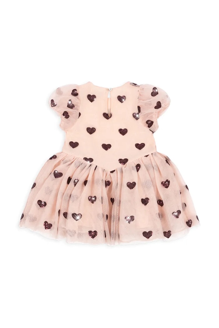 Dziewczynka Konges Sløjd sukienka dziecięca HEARTLILY DRESS GRS KS104313.PreSpring beżowy