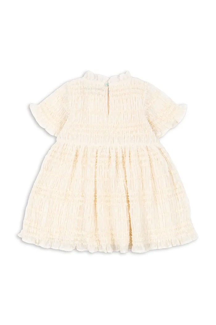 Konges Sløjd sukienka dziecięca JOELLA DRESS KS104316.PreSpring beżowy SS26