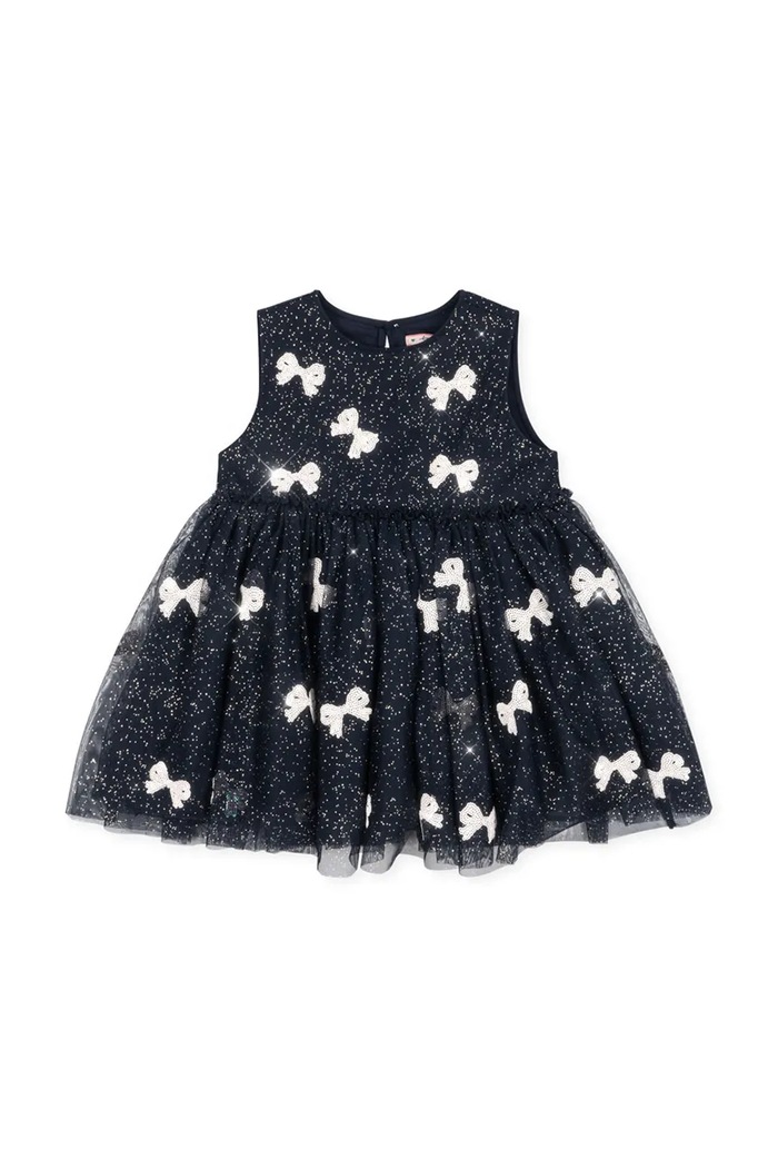Konges Sløjd sukienka dziecięca YVONNE DRESS KS104470.PreSpring granatowy SS26