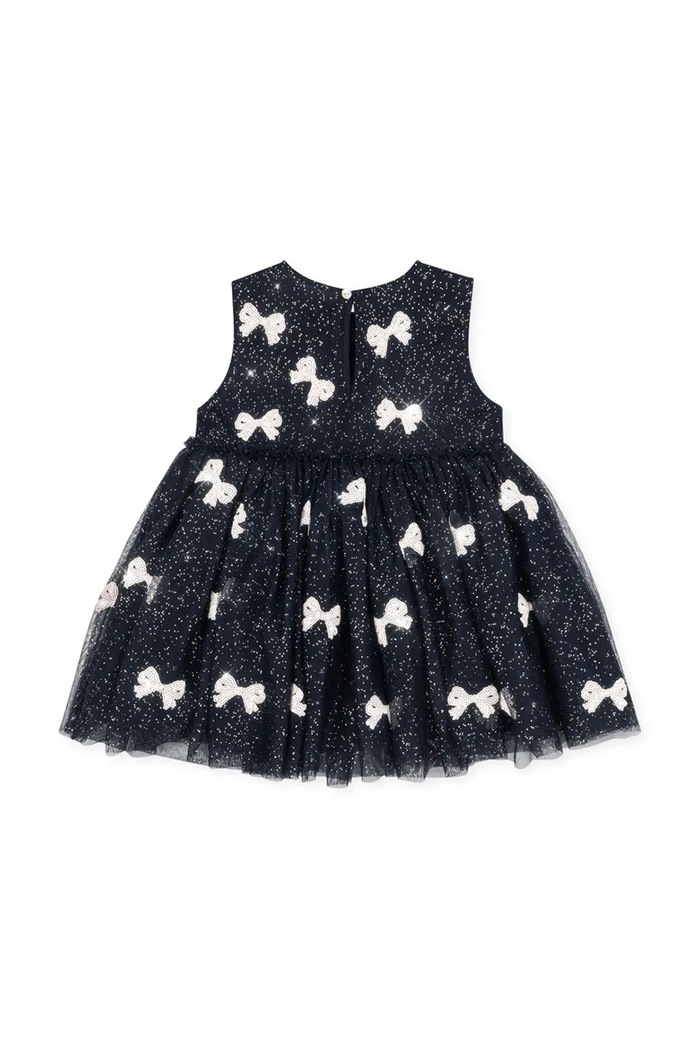 Dziewczynka Konges Sløjd sukienka dziecięca YVONNE DRESS KS104470.PreSpring granatowy