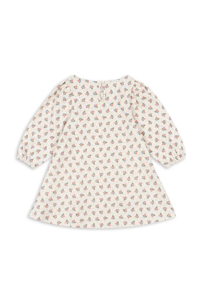 Fete Konges Sløjd rochie din bumbac pentru copii DREY DRESS GOTS KS104290.PreSpring bej