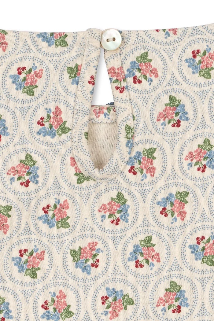 Konges Sløjd rochie din bumbac pentru copii DREY DRESS GOTS bej KS104290.PreSpring