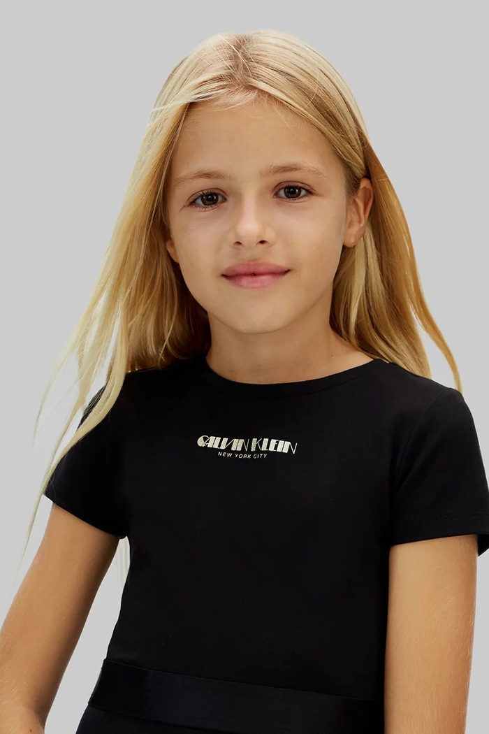 Dievča Šaty Calvin Klein Jeans IG0IG03099.128.176.PPY2 čierna