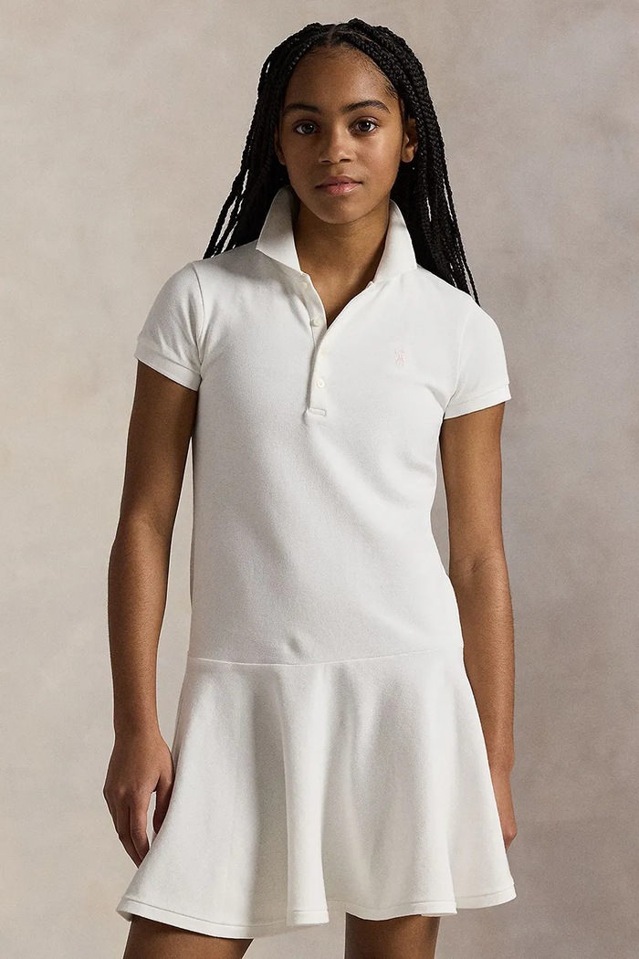 Dievčenské šaty Polo Ralph Lauren biela 313624740003