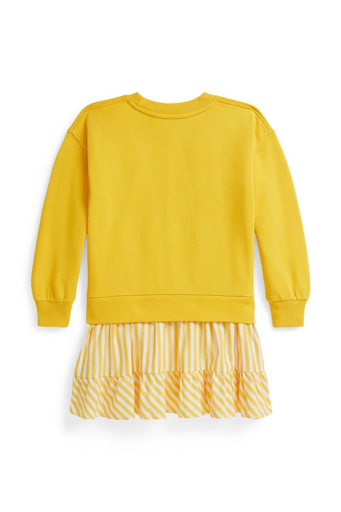 Polo Ralph Lauren sukienka bawełniana dziecięca 312A96138002 żółty SS26