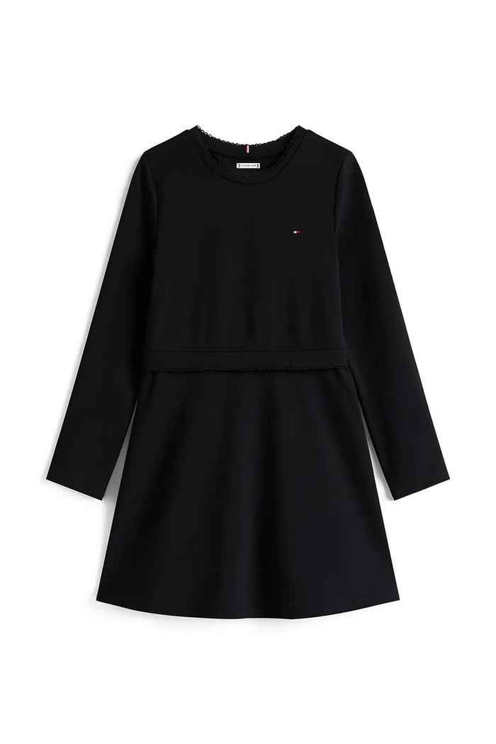 Παιδικό φόρεμα Tommy Hilfiger KG0KG08934.104.122.PPY2 μαύρο SS26