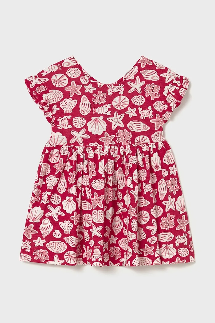 Mayoral rochie din bumbac pentru copii mini roz 1925.4K.Baby.PPY2