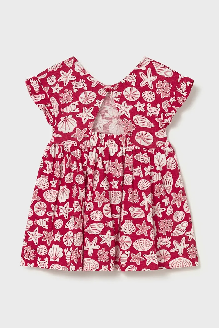 Mayoral rochie din bumbac pentru copii 1925.4K.Baby.PPY2 roz SS26