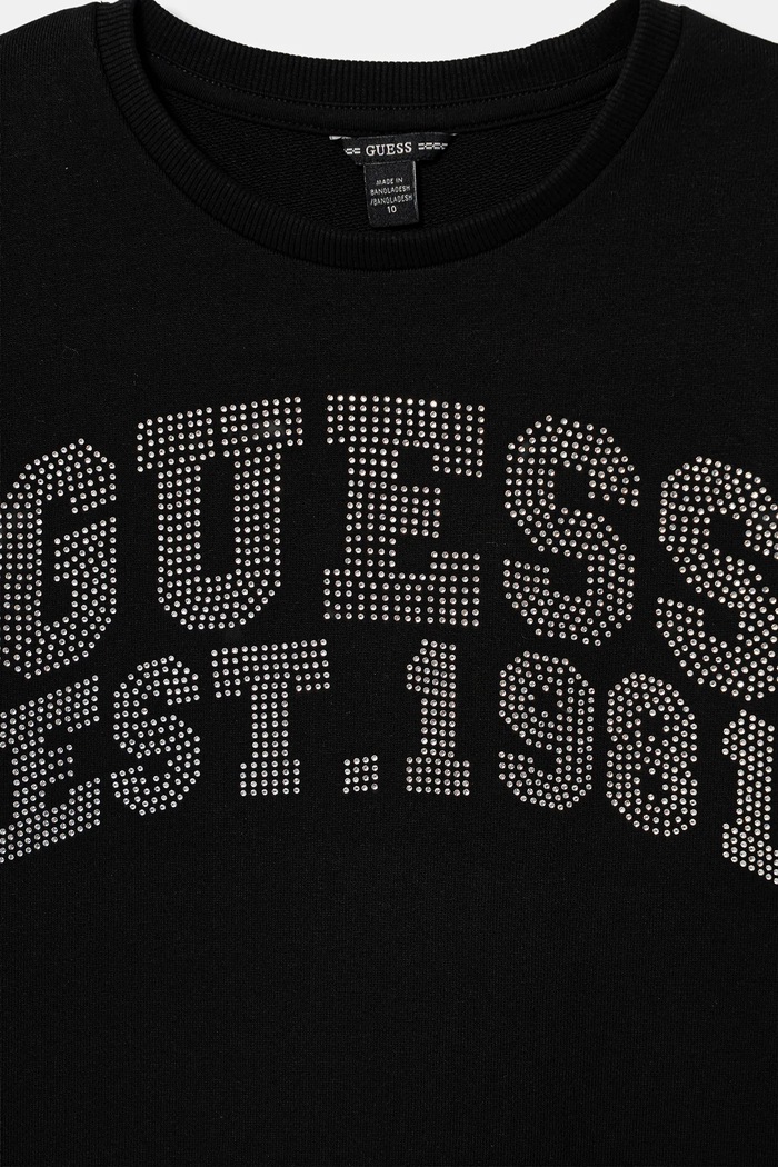 Lány Guess gyerek pamutruha J6RK00.KA6R4.PPY2 fekete