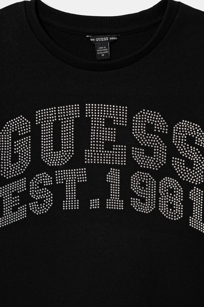 Lány Guess gyerek pamutruha J6RK00.KA6R4.PPY2 fekete