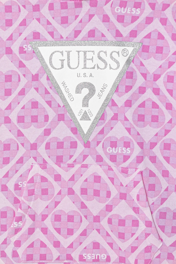 Lány Guess gyerek pamutruha K6RK05.KA6R4.PPY2 rózsaszín