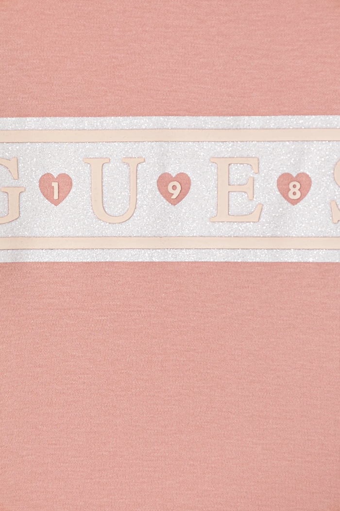 Fete Guess rochie din bumbac pentru copii K6RK13.KA6W4.PPY2 roz