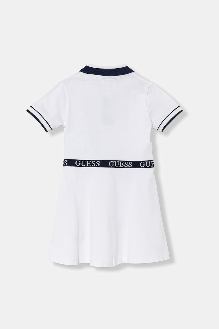 Guess Καλοκαιρινό Φόρεμα από βαμβάκι με ελαστάν K6RK14.K7064.PPY2 λευκό SS26