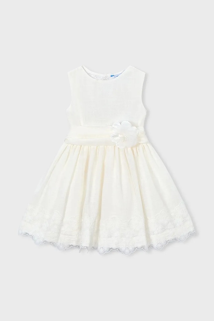 Дитяча сукня Mayoral 3914.6B.Mini.PPY2 бежевий SS26