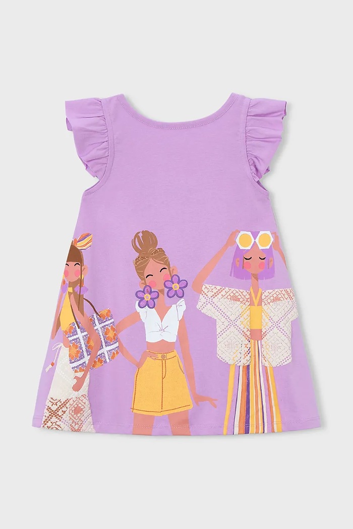 Mayoral rochie fete 3934.6J.Mini.PPY2 violet SS26
