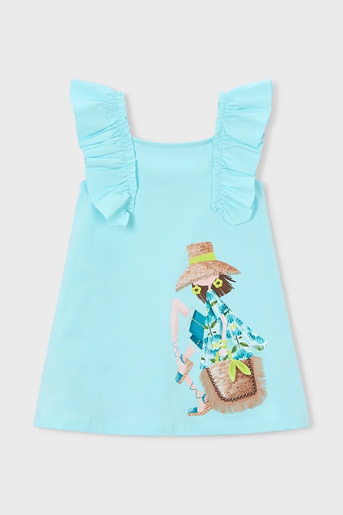 Mayoral rochie fete 3943.6M.Mini.PPY2 albastru SS26